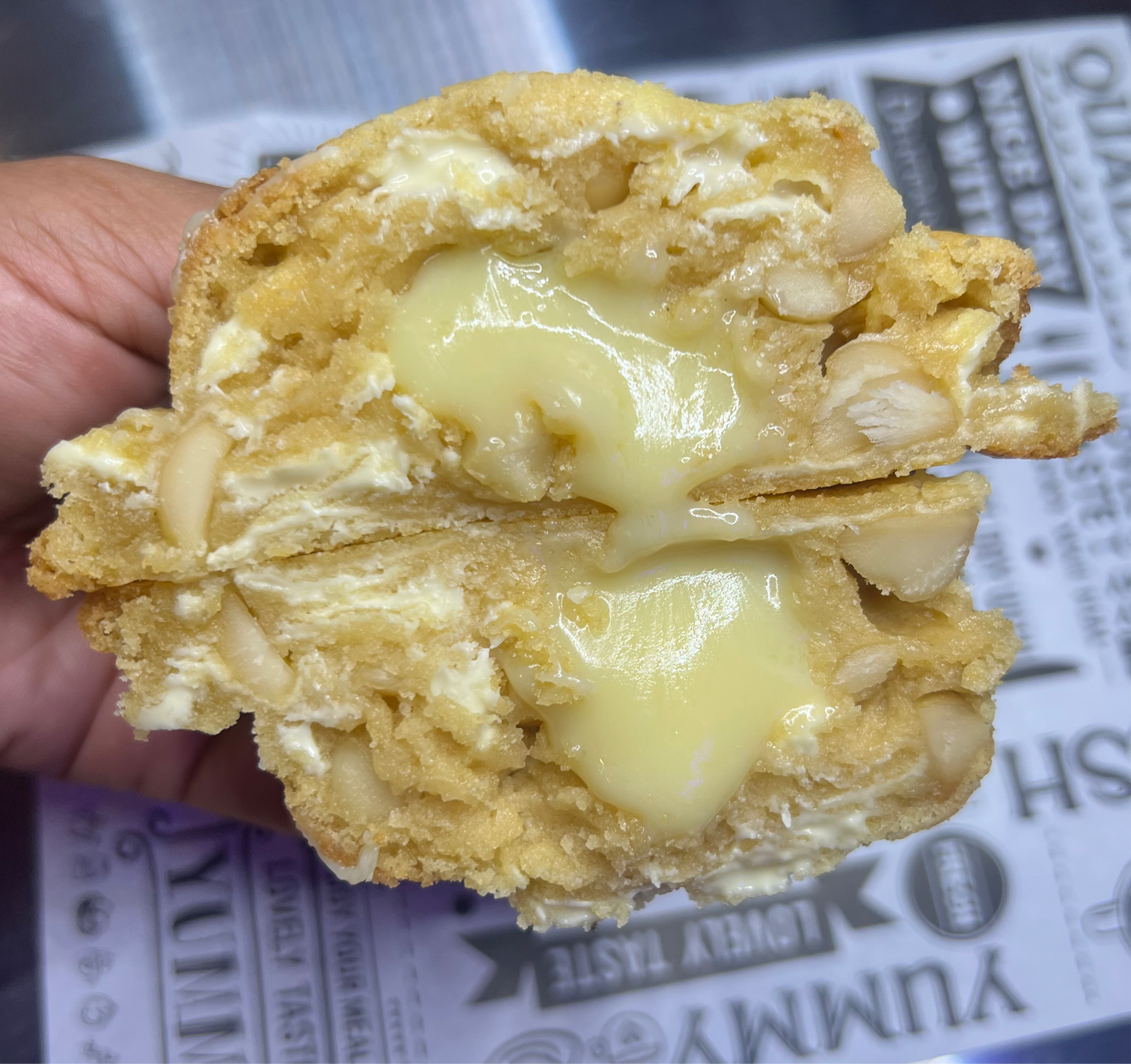 White chocolate Macadamia